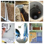 Замена труб канализации и водопровода. Прочистка труб канализации.